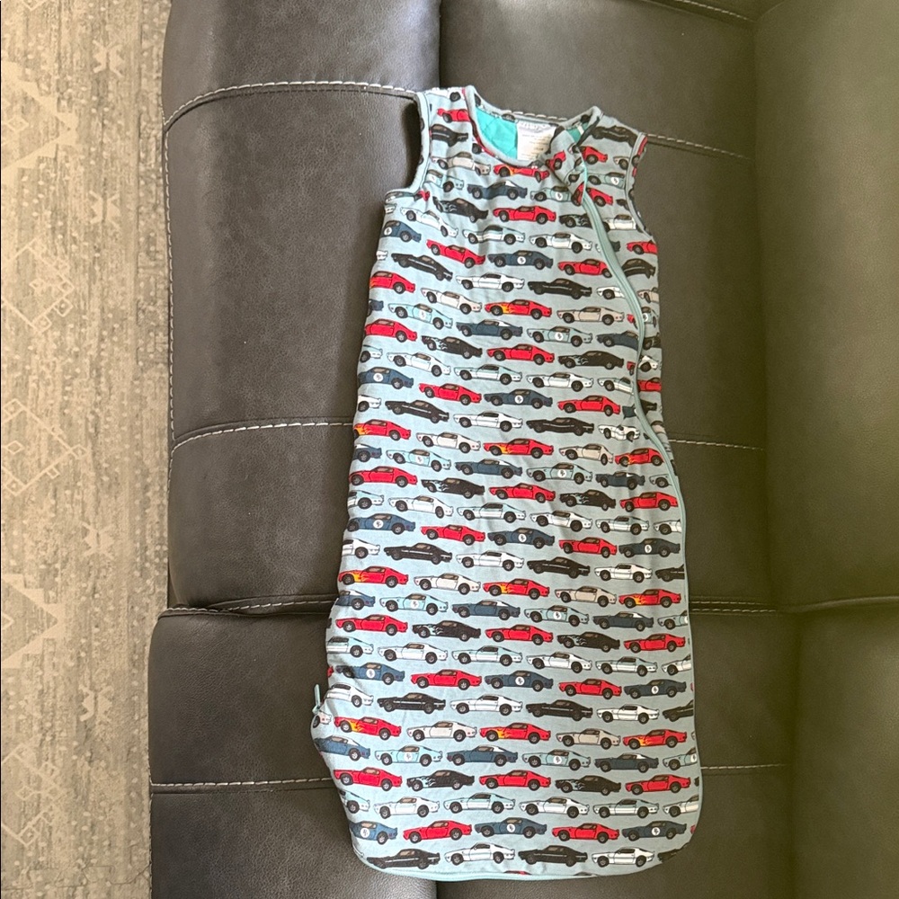 Posh Peanut Sleep Sack with Red and Black Car Print